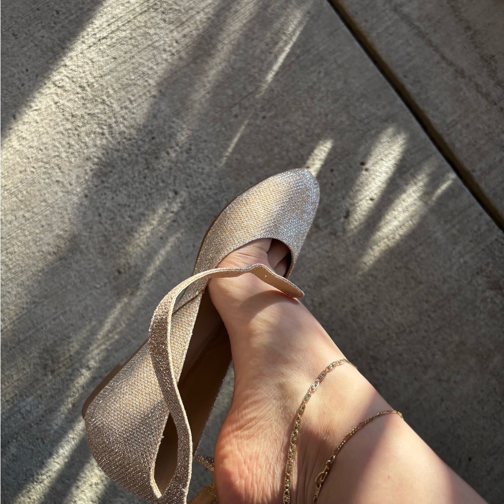 Sparkly kitten heel